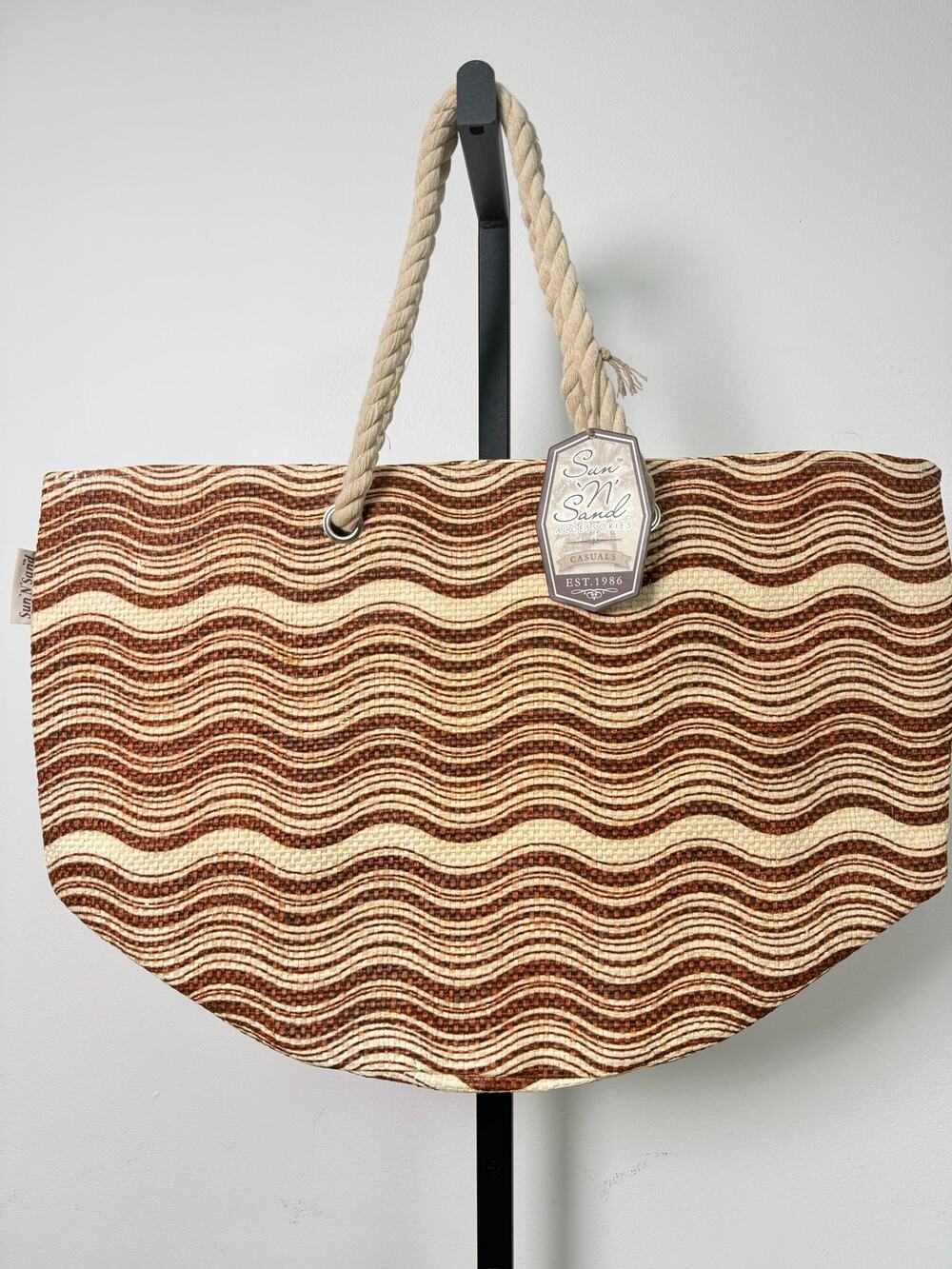 Sun 'N' Sand Wavy Stripe Beach Tote